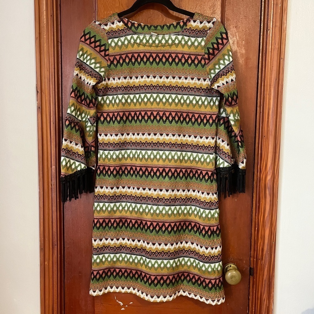 Uncle Frank Multicolor Patterned Midi Dress